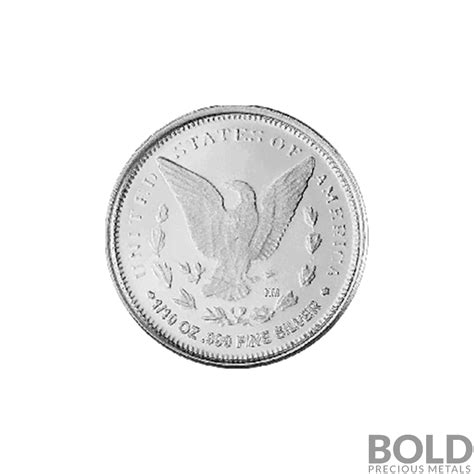 Silver 110 Oz Morgan Round 10 Coin Bold Precious Metals