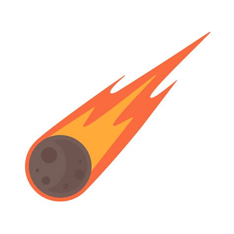 Dibujos Animados De Cometas El Meteorito Cayó A La Tierra Y