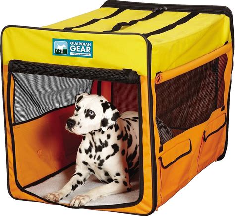 Guardian Gear Single Door Collapsible Soft Sided Dog Crate Orange