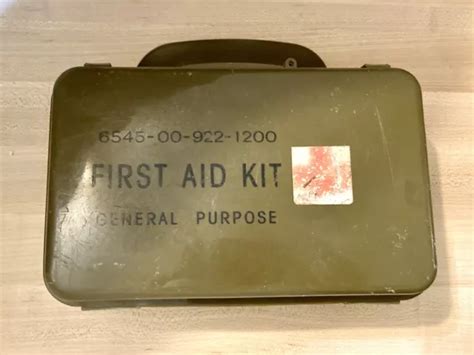 Vintage Us Military Army General Purpose First Aid Kit 6545 00 922 1200