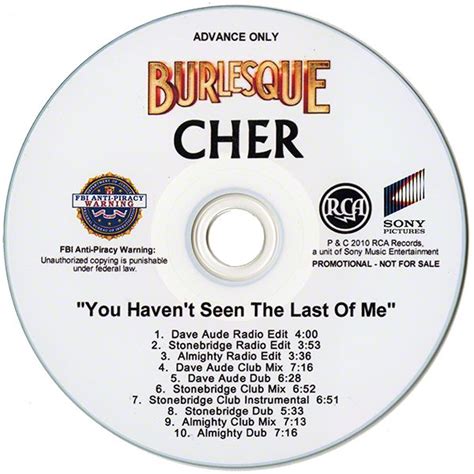You Haven T Seen The Last Of Me Cher Mp3 Buy Full Tracklist
