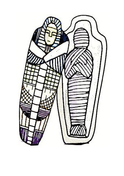 Dibujos De Momias Egipcias Para Colorear