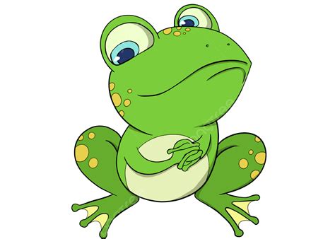 Frog Cute Cartoon Green Frog Cartoon Cartoon Frog Png Transparent