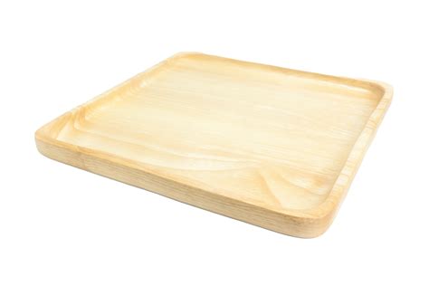 Square Wood Plate On White Background 10856643 Png