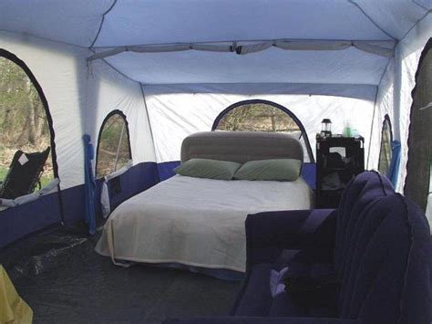 This Large Cabin Tent Is Big Enough To Comfortably Fit A Bed And A