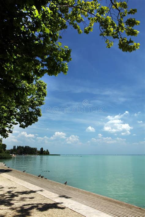Maybe you would like to learn more about one of these? Balaton See Gesehen Von Balatonfured-Ufer Stockbild - Bild ...