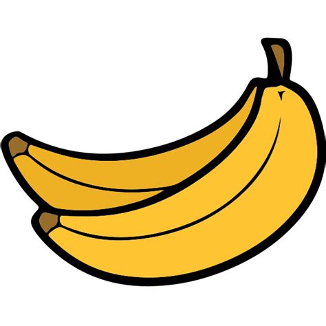Two Bananas Clip Art Free Svg