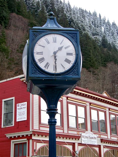 Clock Outside Seward Building Downtown Photo By Jone Suleski