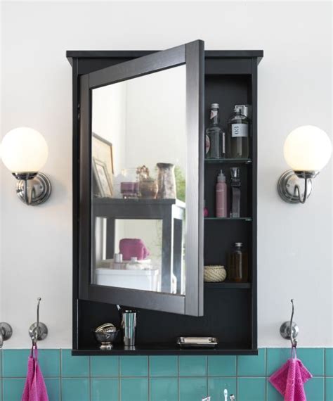 Got a hemnes bathroom set to redo my master bath and got to the point of hanging the mirror cabinets and now i'm stuck. HEMNES Mirror cabinet with 1 door - black-brown stain ...