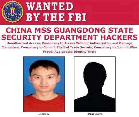 Two Chinese Hackers Charged In Global Computer Intrusion Campaign — Fbi