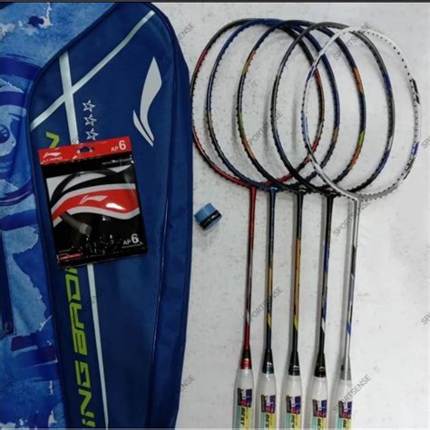 Jual Paket Lengkap Raket Badminton Lining Super Series Ss Plus Original Shopee Indonesia