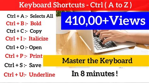 ctrl a to z shortcut keys keyboard shortcuts ctrl shortcut keys of computer shortcuts