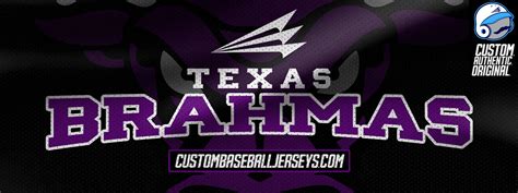 Texas Brahmas Custom Baseball Jerseys