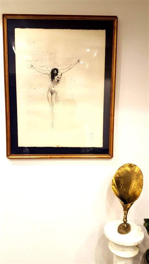 Salvador Dalí­ Salvador Dali Christ Handsigned Etching At 1stdibs