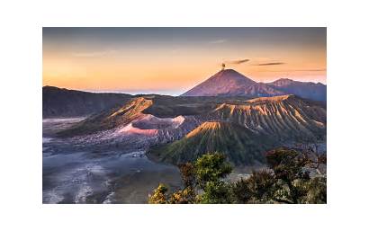 Bromo Gunung Mount Wallpapers Pemandangan Unduh Sunrise