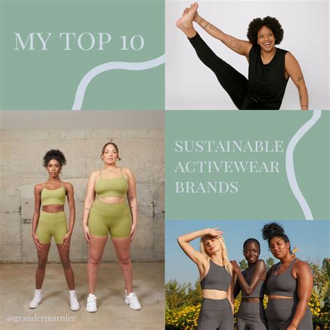 my top 10 sustainable activewear brands — grandermarnier