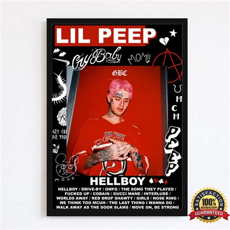 Lil Peep Poster Lil Peep Hellboy Album Poster Poster No Etsy