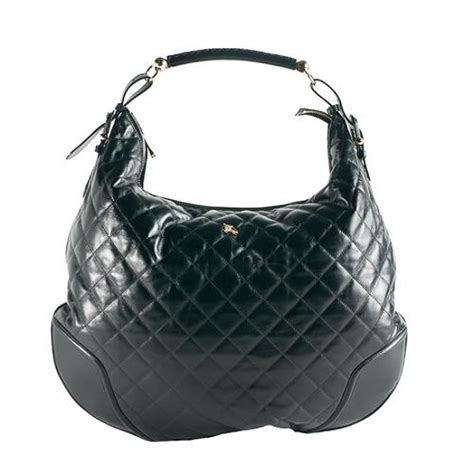 Burberry Quilted Leather Hoxton Hobo Handbag