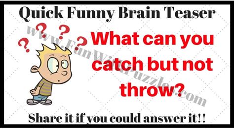 Quick Funny Brain Teasers Puzzle Questions And Answers