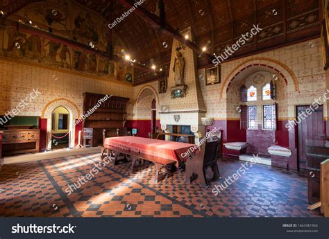 Banqueting Hall Castell Coch Red Castle Stock Photo 1663381954