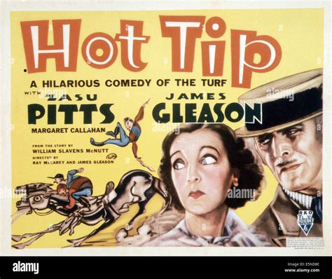 Hot Tip From Left Zasu Pitts James Gleason 1935 Stock Photo Alamy