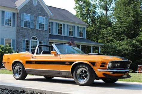 1970 Grabber Orange Ford Mustang Convertible Twister Mach 1 Shelby