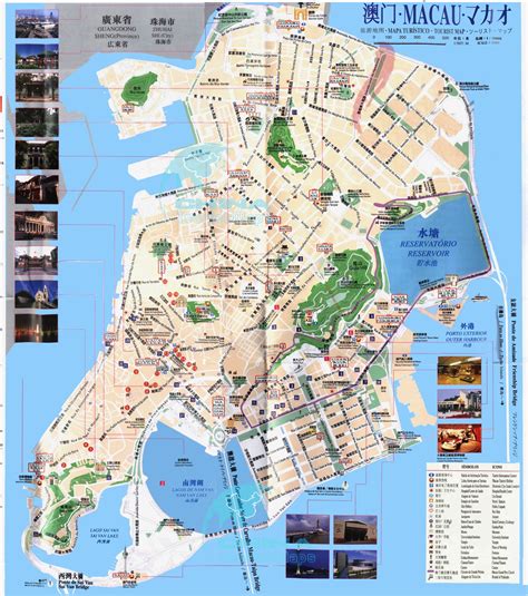 Macau Tourist Map Macau Map With Tourist Attractions