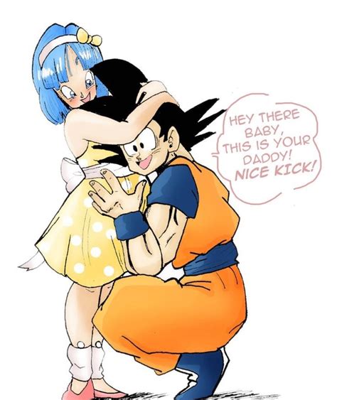 Goku And Bulma Pregnant With Their First Gohan Goku And Bulma Anime