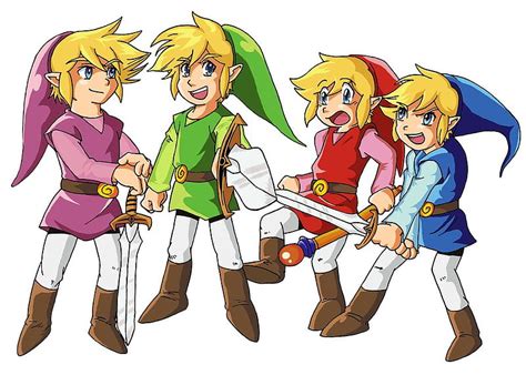 Free Download The Four Sword Heroes Red Green Four Swords Zelda