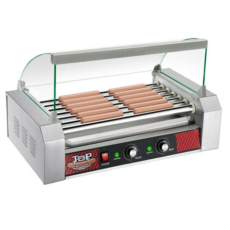 Commercial Quality 18 Hot Dog 7 Roller Grilling Machine W Cover