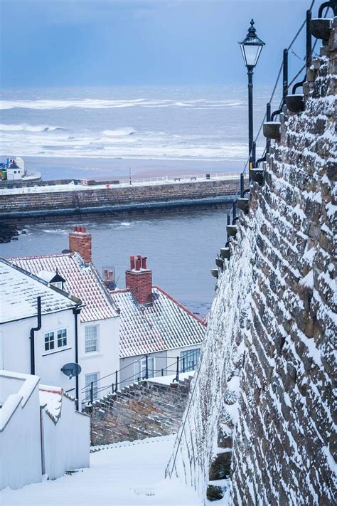 Whitby North Yorkshire England Winter Scenes Whitby Winter Blues