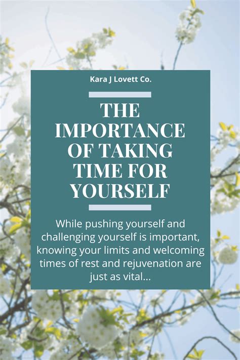 Why Taking Time For Yourself Is Important Kara J Lovett Co