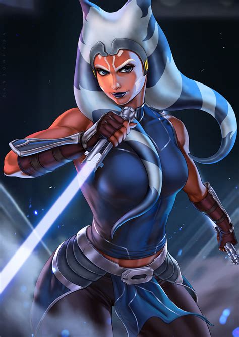 Rule 34 1girls Ahsoka Tano Big Breasts Blue Eyes Breasts Clone Wars