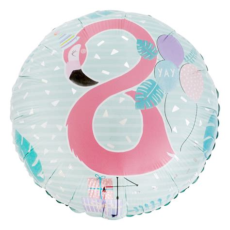 Buy Flamingo 8th Birthday 18 Inch Foil Helium Balloon For Gbp 299