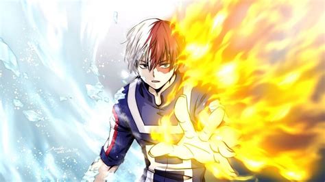 Shoto Todoroki Fire Ice My Hero Academia 4k 5226