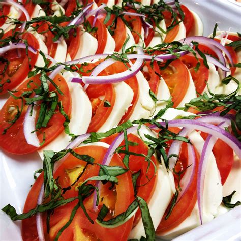 Caprese Salad Fresh Buffalo Mozzarella Cheese With Sliced Tomato