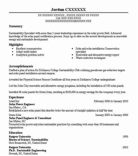 They develop new products, or find ways to improve products that are already on the market. Solar Power Engineer Resume Sample | Engineering Resumes | LiveCareer
