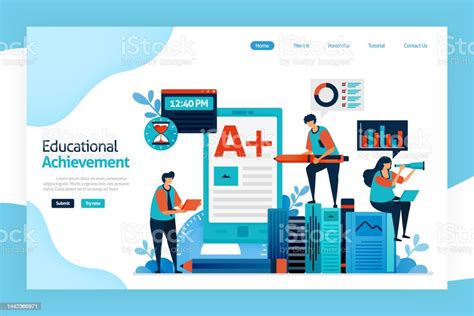 Landing Page Of Educational Achievement Academic Performance Student