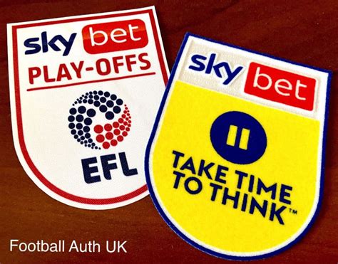2023 sky bet efl league two play offs official player issue size football badge patch set