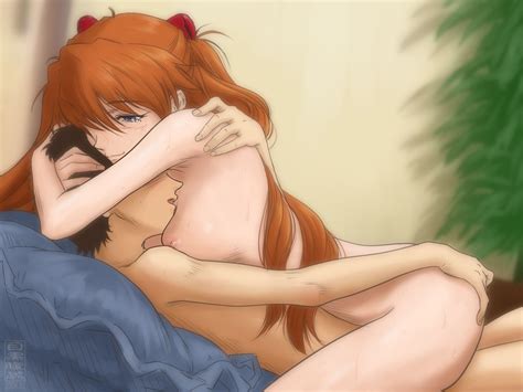 Souryuu Asuka Langley And Ikari Shinji Neon Genesis Evangelion And More Drawn By Meguro