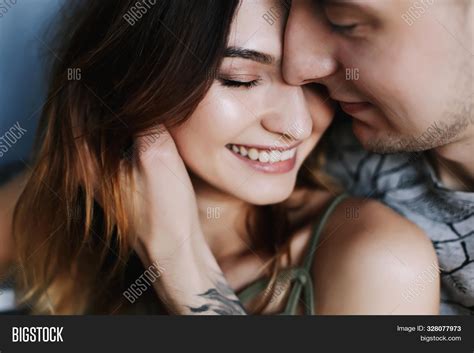 Kissing Couple Image And Photo Free Trial Bigstock
