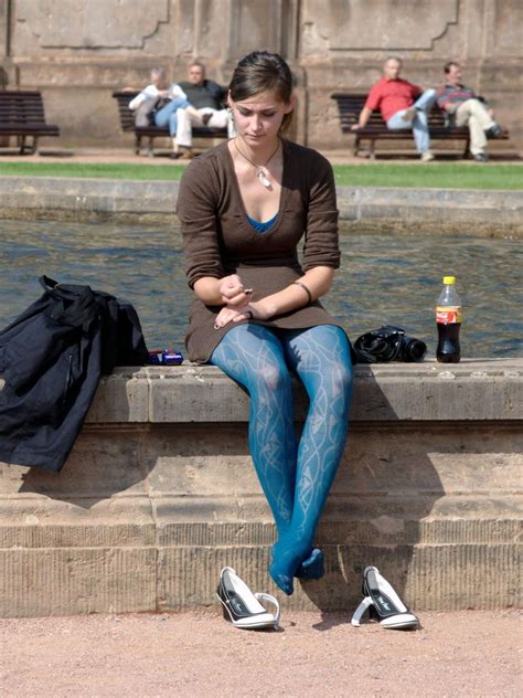 Candid Nylons рџЊ€amazing Pantyhose August 2012