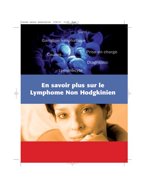 Brochure Sur Le Lymphome Non Hodgkinien