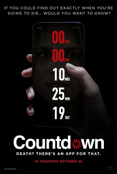 Based on the horror movie countdown, this app will predict exactly how long is left. Countdown Poster & Images Reveal an App That Knows When ...
