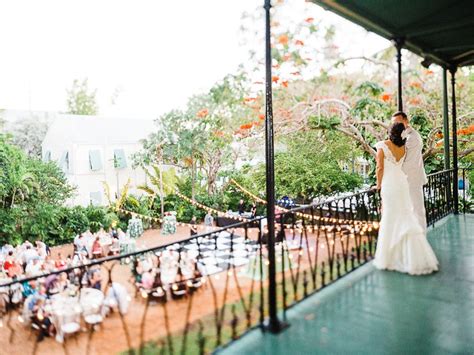 From England To Key West Destination Wedding At The Hemingway House And Museum Outdoor Wedding