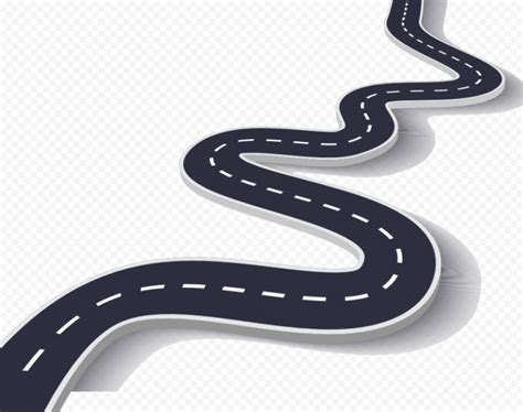 Road Cartoon Curved Line No Background Curved Lines Website Color