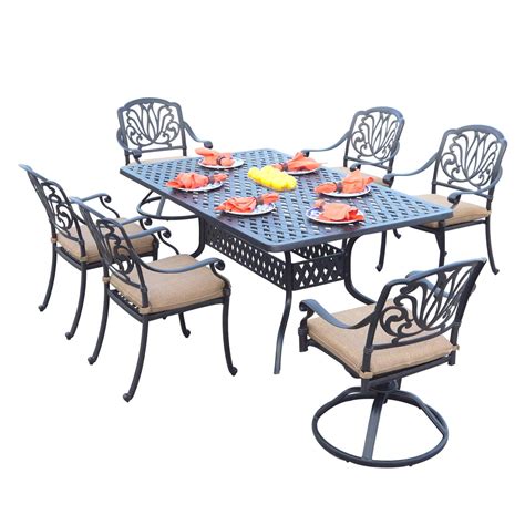 Darlee Elisabeth Piece Cast Aluminum Patio Dining Set BBQGuys