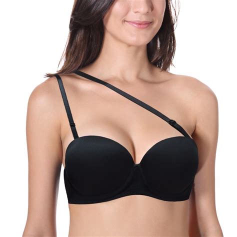 Women Strapless Multiway Add 2 Cup Padded Gather Push Up Underwired Bra