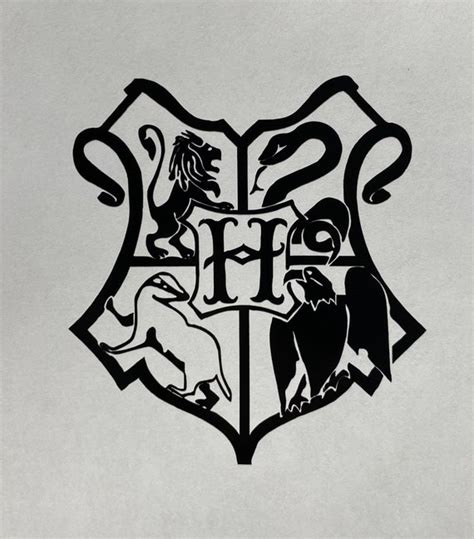 Harry Potter Inspired Hogwarts Crest Vinyl Decal Sticker Etsy