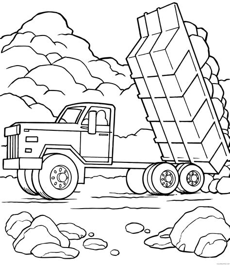 Select from 35919 printable crafts of cartoons, nature, animals, bible and many more. truck coloring pages dump truck printable Coloring4free ...